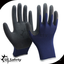 SRSAFETY 13g guantes de látex de caucho recubiertos de caucho / guantes de seguridad